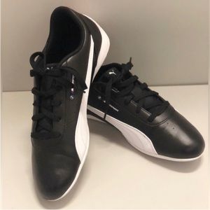 NWOT. Mens Puma BMW Neo Cat Perforated Lace Up Sneakers size 11, black